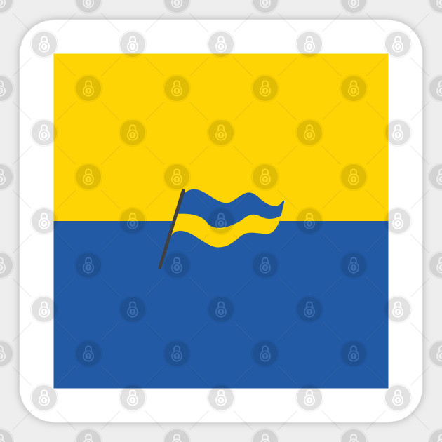 Ukrainian Flags Ukrainian Flag Sticker TeePublic